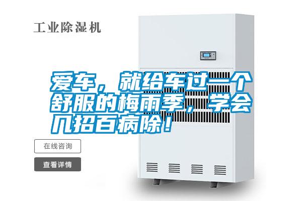 愛車，就給車過一個舒服的梅雨季，學(xué)會幾招百病除！