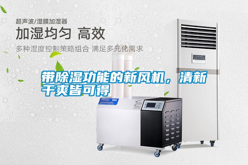 帶除濕功能的新風(fēng)機(jī)，清新干爽皆可得