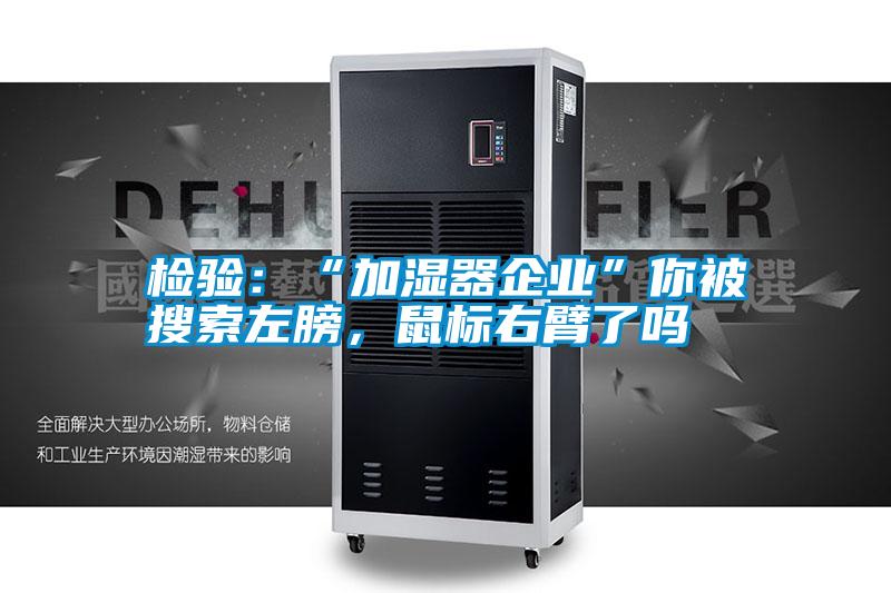 檢驗(yàn)：“加濕器企業(yè)”你被搜索左膀，鼠標(biāo)右臂了嗎