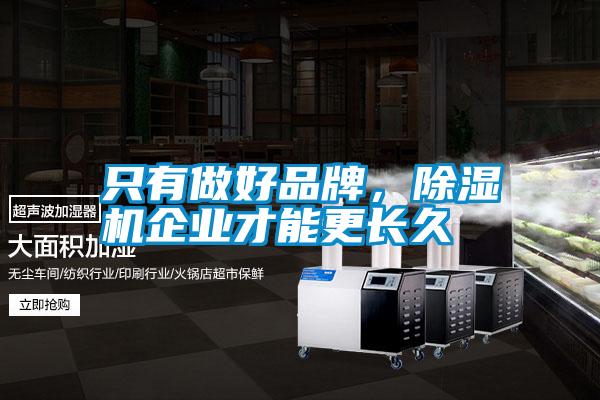 只有做好品牌，除濕機企業(yè)才能更長久