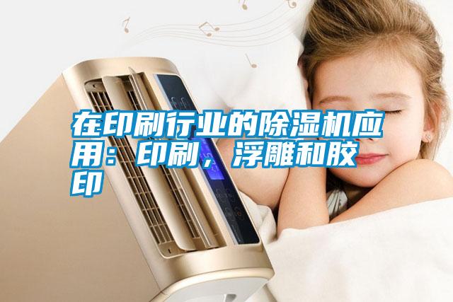 在印刷行業(yè)的除濕機應(yīng)用：印刷，浮雕和膠印