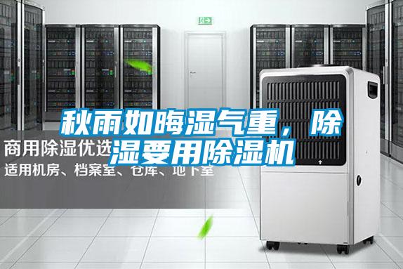 秋雨如晦濕氣重，除濕要用除濕機(jī)