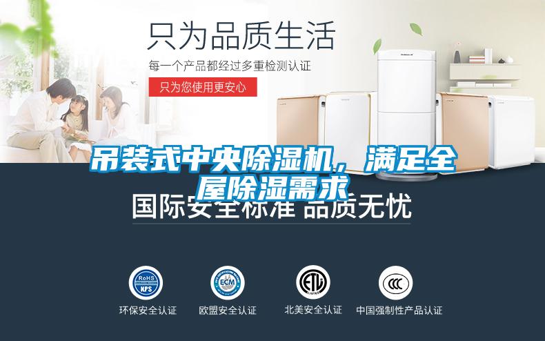 吊裝式中央除濕機，滿足全屋除濕需求