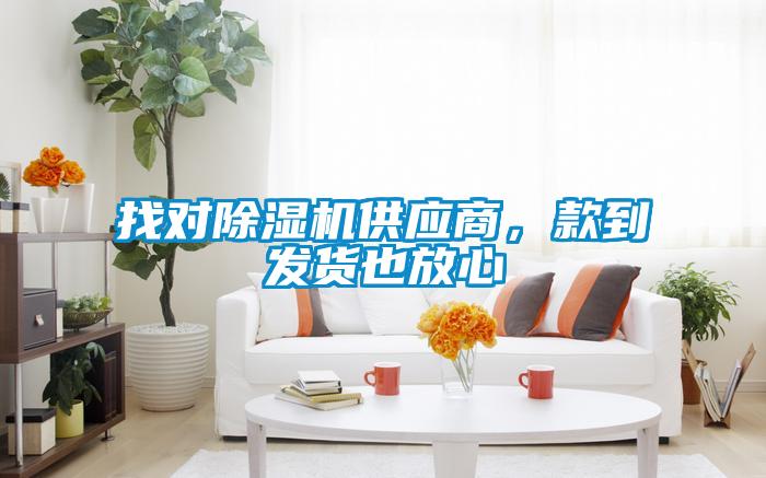 找對除濕機(jī)供應(yīng)商，款到發(fā)貨也放心