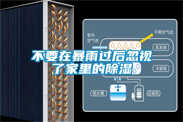 不要在暴雨過(guò)后忽視了家里的除濕