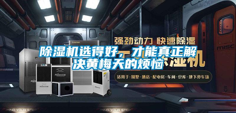 除濕機(jī)選得好，才能真正解決黃梅天的煩惱