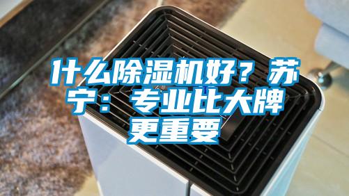 什么除濕機(jī)好？蘇寧：專業(yè)比大牌更重要