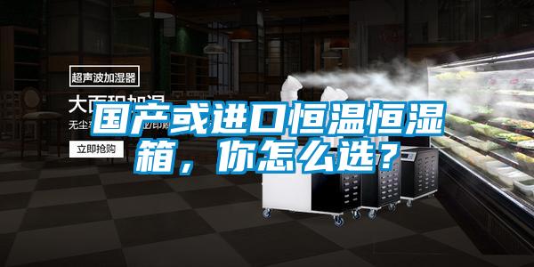 國產(chǎn)或進(jìn)口恒溫恒濕箱，你怎么選？