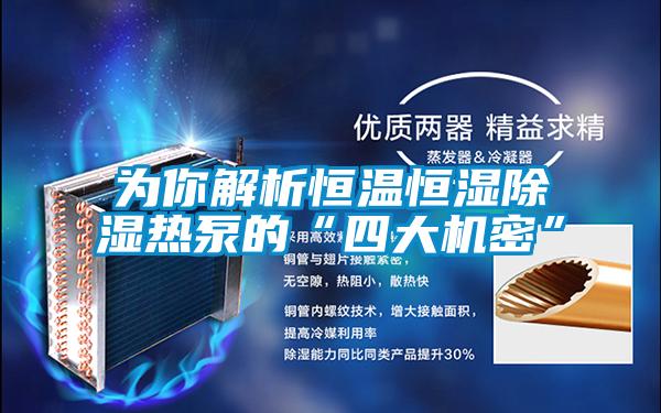 為你解析恒溫恒濕除濕熱泵的“四大機(jī)密”