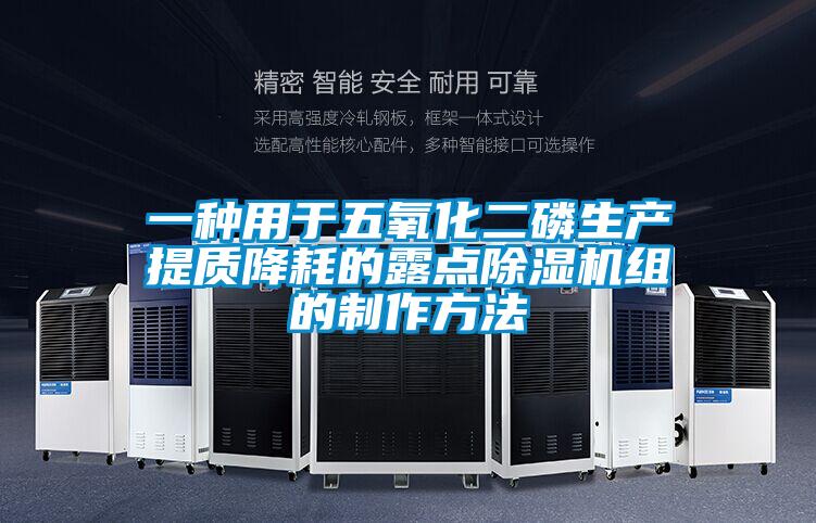 一種用于五氧化二磷生產(chǎn)提質(zhì)降耗的露點除濕機組的制作方法