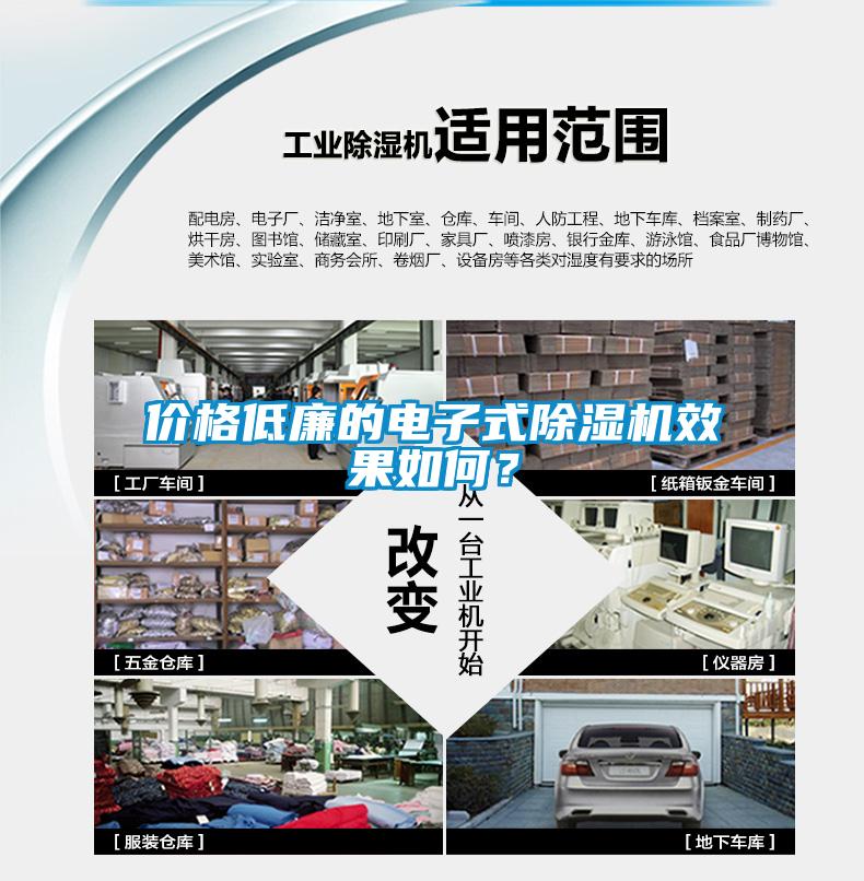 價格低廉的電子式除濕機效果如何？