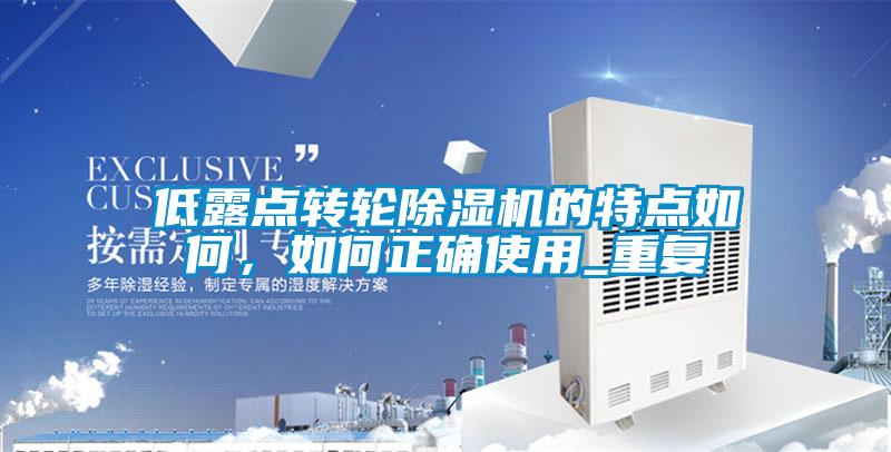 低露點(diǎn)轉(zhuǎn)輪除濕機(jī)的特點(diǎn)如何，如何正確使用_重復(fù)