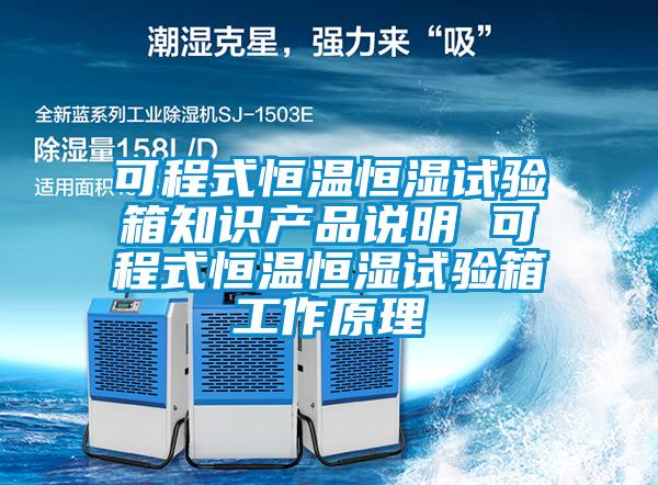 可程式恒溫恒濕試驗(yàn)箱知識(shí)產(chǎn)品說明 可程式恒溫恒濕試驗(yàn)箱工作原理