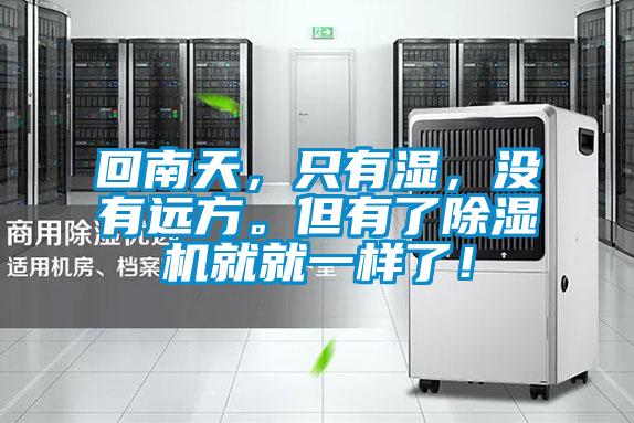 回南天，只有濕，沒有遠方。但有了除濕機就就一樣了！
