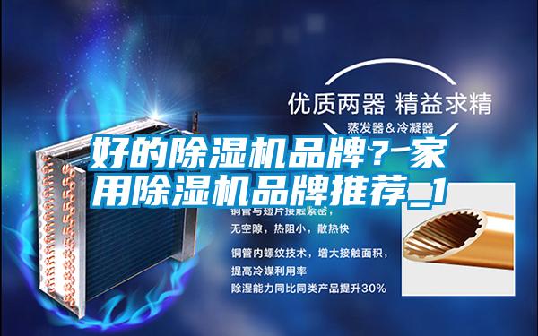 好的除濕機品牌？家用除濕機品牌推薦_1