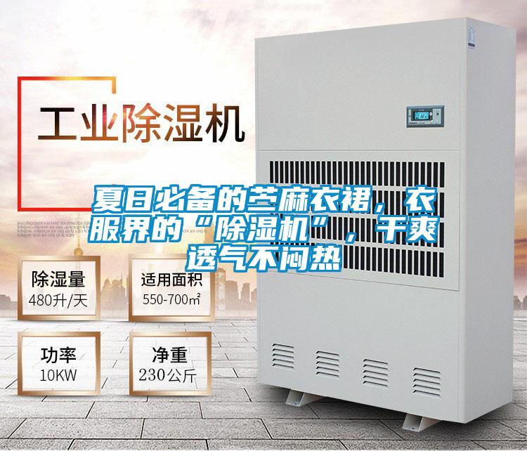 夏日必備的苧麻衣裙，衣服界的“除濕機”，干爽透氣不悶熱