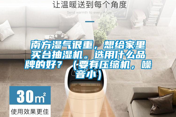 南方濕氣很重，想給家里買臺抽濕機。選用什么品牌的好？（要有壓縮機，噪音小）