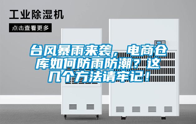 臺(tái)風(fēng)暴雨來襲，電商倉庫如何防雨防潮？這幾個(gè)方法請(qǐng)牢記！
