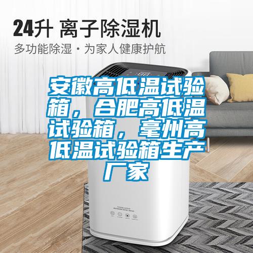 安徽高低溫試驗箱，合肥高低溫試驗箱，毫州高低溫試驗箱生產(chǎn)廠家