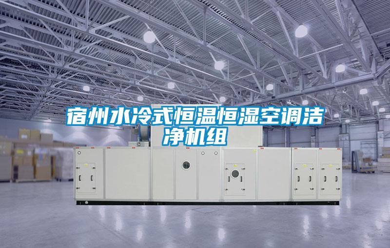 宿州水冷式恒溫恒濕空調(diào)潔凈機組