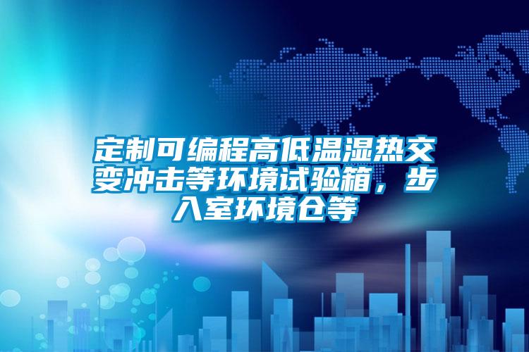 定制可編程高低溫濕熱交變沖擊等環(huán)境試驗箱，步入室環(huán)境倉等
