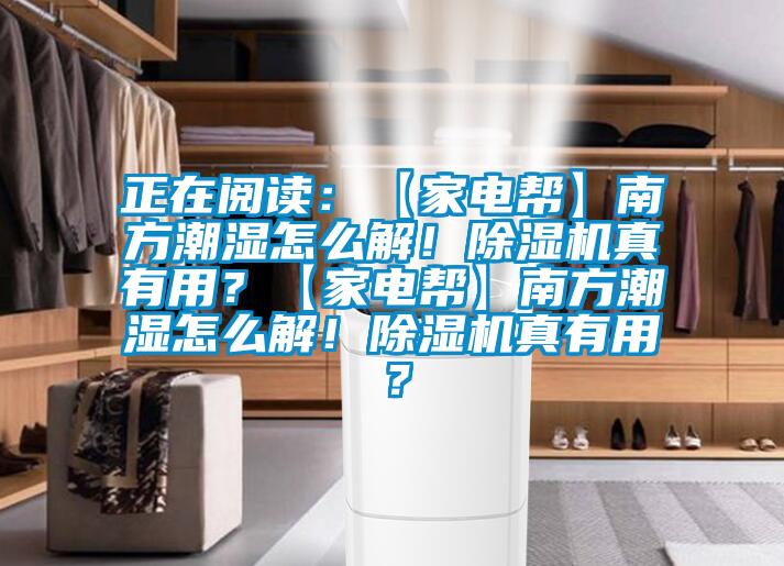 正在閱讀：【家電幫】南方潮濕怎么解！除濕機(jī)真有用？【家電幫】南方潮濕怎么解！除濕機(jī)真有用？