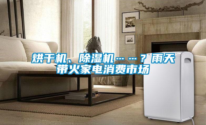 烘干機(jī)、除濕機(jī)……？雨天帶火家電消費(fèi)市場(chǎng)