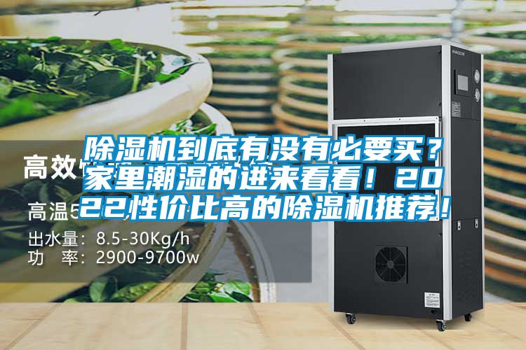 除濕機到底有沒有必要買？家里潮濕的進來看看！2022性價比高的除濕機推薦！