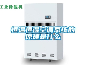 知識(shí)百科恒溫恒濕空調(diào)系統(tǒng)的原理是什么